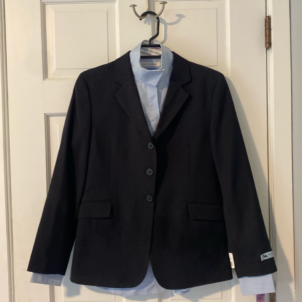 RJ Classics Youth Sz 20 Hunt Coat with matching shirt for Horse Shows.